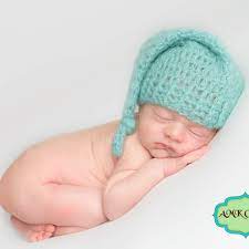 Crochet Newborn Sleepy Stocking Hat Pattern Newborn Crochet Patterns Newborn Crochet Newborn Photo Prop Patterns