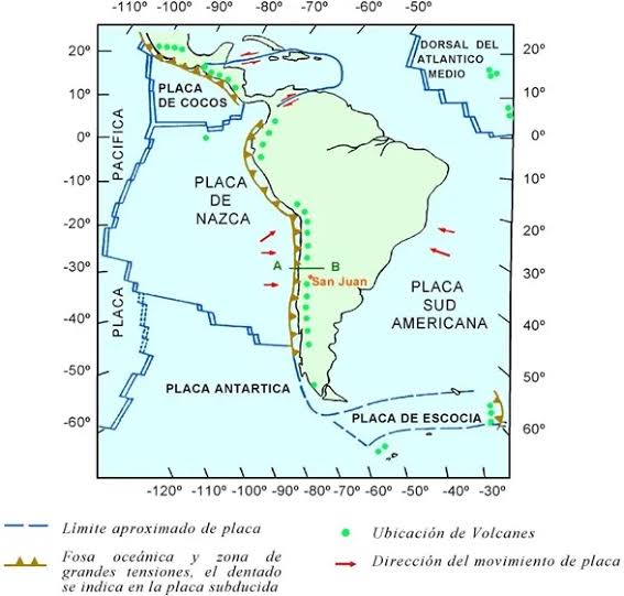 El mapa del riesgo s&iacute;smico en Argentina y Am&eacute;rica del Sur - Noticias de Mendoza - Memo