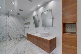 Sink stepped out like a furniture piece. Best 32 Modern Bathroom Engineered Quartz Counters Porcelain Tile Dwell