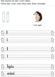 Übungsblätter für kinder in der ersten/zweiten klasse. Ubungsblatt Zu Buchstaben Buchstaben Lernen Buchstabe I Deutsch Schreiben Lernen