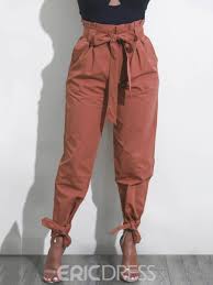 Women S Clothing Bowknot Loose Plain Pants Women Pants Casual Trousers Women Pants For Women