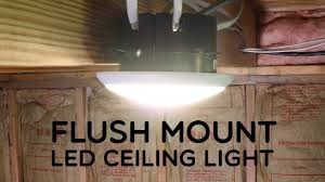 The housing and electrical wiring components are hidden, and the bulb appears to glow from within the opening. Flush Mount Led Ceiling Light Youtube