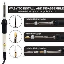 Alapaste Wood Burning Kit 71pcs Professional Pyrography Pen Set Adjustable Temperature Wood Burning Soldering Iron Wood Burning Kits Wood Burning Pen Pen Sets