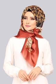 Esarp Ipek Tafta Esarp Pi9010 Kiremit Fashion Scarf Burqa