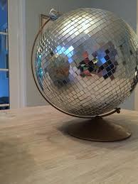 Creative optical illusion mirror idea. Disco Ball Globe Mirrored Ball Globe Room Inspiration Decor Disco Ball