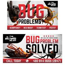 The bug guys pest control specialize in pest and termite control, rodent control, bee control and live animal trapping. Epic Eye Catching Billboard Design For Pest Control Office On Major Traffic Main Street Signage Contest 99designs