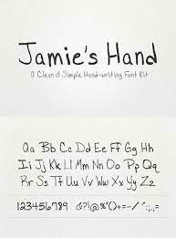Jamie S Hand Writing Fonts Handwriting Fonts Script Fonts