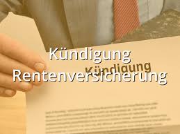 Als die träger der gesetzlichen rentenversicherung 1964 mit. Kundigung Rentenversicherung Muster Musterix