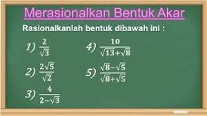 Maybe you would like to learn more about one of these? Cara Mudah Merasionalkan Bentuk Akar Youtube