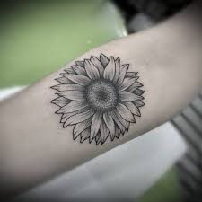 Simple flower tattoos for the back and shoulder. Simple Sunflower Tattoos Flowers Healthy Best Tattoo
