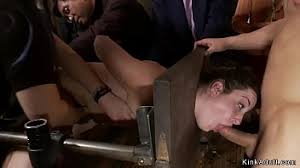 New videos tagged with blindfolded. Blindfolded And Gagged And Tied Busty Brunette Slave Terra Incognita Is D And Anal Fucked And Toyed By Tress Princess Donna Dolore And Tommy Pistol In Public Ngebokep