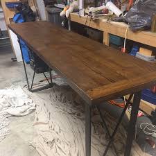 Console Metal Rectangle Table Legs 2x2 Square Tubing Steel Etsy In 2020 Table Legs Metal Table Base Trestle Table Legs