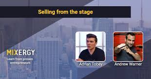 Selling from the stage