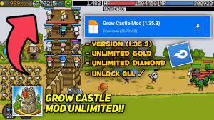 Download grow castle 1.26.4 mod (unlimited coins) free for android mobiles,. Grow Castle Mod Apk Latest Version 1 35 3 Unlimited Coins Diamond Link Mediafire Youtube