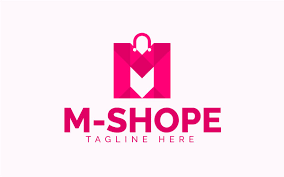 Just choose font, color & icons. Modern Shopping Bag M Word Logo Template Templatemonster