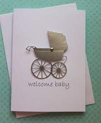 Handmade Baby Card Baby Shower Card New Baby Card Welcome Baby Boy Girl Gift Card 3d Silver Foil Pram Baby Cards Handmade Baby Boy Cards Marianne Design Cards