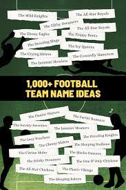 Football Team Name Generator | 1,000+ Football Team Names⚽