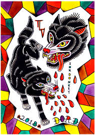 Traditional Wolf Head Tattoo Flash Drawing Design In 2020 Wolf Tattoo Traditional Traditional Japanese Tattoos Flash Tattoo