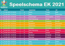 Start een sub poule en nodig al je vrienden uit. Ek 2021 Voetbal Euro 2020 Speelschema Stand En Poules