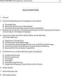 Klasse 11 «а» juri bulatow. Grenzganger Von Deutschland In Die Schweiz Informationsbroschure Der Steuerberatungskanzlei Pdf Free Download