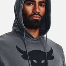 Under armour men's project rock terry short sleeve hoodie