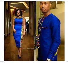 This royal blue couple outfit will make both of you look smart, young, sharp and on point!! Royal Blue Dashiki Couple Outfits Matching African Ankara Dress Couple Outfits Couple Outfits Matching Matching Couple Outfits