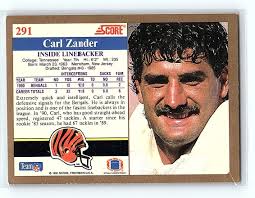 1991 Score Carl Zander Cincinnati Bengals #291