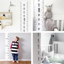 us 7 19 40 off children kids growth chart height ruler wall sticker ruler growth chart wall decal height measurement sticker decorative gift in wall