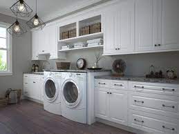 Clean lines, a wide workbench and slim cupboards create the perfect laundry space that will be very easy to keep on top of. Dakota White Pre Assembled Laundry Room Cabinets The Rta Store