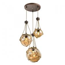 Lustra Cu 3 Pendule Design Rustic O43cm Tiko 15859 3h Gl Iluminat Interior Rustic Corpuri De Iluminat Lustre Aplice Veioze Lampad Leggero Vetrate Ruggine