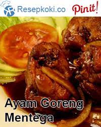 Resep Ayam Goreng Mentega Resep Ayam Ayam Goreng Resep Masakan