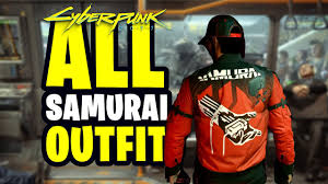 All clothing & armor list. Cyberpunk 2077 All Samurai Outfit Legendary T Shirt Red Samurai Jacket And More Youtube
