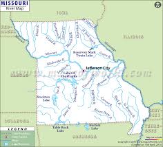 River In Missouri Missouri Rivers Map