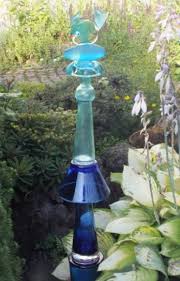 Blaues Glas Totem Mit Fisch S Hopp Absinthe Fountain Glass Glass Art