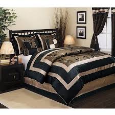 Black And Silver Comforter Set Walmart Pastora 7 Piece Bedding Comforter Set Walmart Com Bed Comforters Comforter Sets Bedding Sets