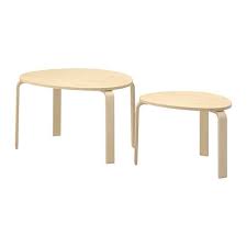 Svalsta Tables Gigognes Lot De 2 Plaque Bouleau Tables Gigognes Table D Appoint Ikea Et Table Basse Ikea
