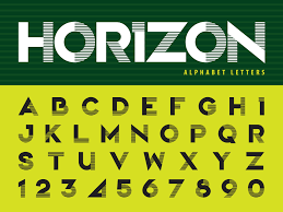 Including uppercase and lowercase letters. Horizontal Line Alphabet Letters And Numbers 673485 Vector Art At Vecteezy