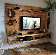 40 Best Rustic Tv Wall Decor Idea For Living Room Design 43 Wedding Inspire Pallet Furniture Tv Stand Furniture Design Wooden Wooden Pallet Projects