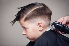 One of those little boy haircuts is the plateau cut, which starts behind the ears in a fade and terminates at the top with a thick block of curly hair. 10 Fade Haircuts That Ll Make Your Little Boy Look Cool Cool Men S Hair