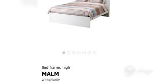 A clean design with solid wood veneer. Ikea Malm Double Bed Village