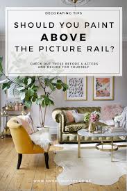 'i have a chair rail, should the walls above and below it be the same colour or a different colour?' what is the right way to paint a room with a chair rail? Should You Paint Above The Picture Rail Swoon Worthy Dado Rail Living Room Living Room Decor Pictures Picture Rail
