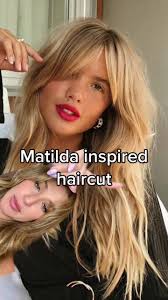 Matilda Inspired Haircut: Long Layers and Curtain Bangs