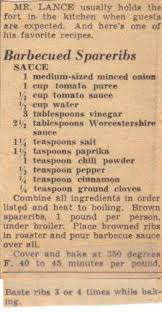 Clipping Recipecurio Com Spareribs Recipe Barbecue Sauce Recipes Barbecue Recipes