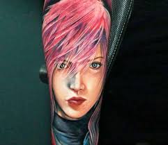 Taking its inspiration from modern day comics and visual novels, the tattoo shows a comic cloud with lightning bolts shooting out of it. Lightning Tattoo By Ruben Barahona Post 24750