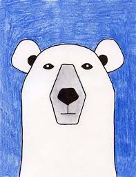 Draw A Polar Bear Art Projects For Kids Polar Bear Art Polar Bear Drawing Bear Art