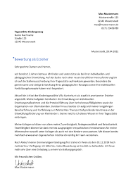 Sie erhalten hier die bewerbung als betreuungskraft für den §43b und §53c bzw. Bewerbungsschreiben Arbeitsplatz Tipps Und Vorlagen