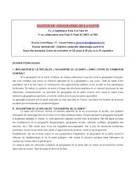 + de 1200 modèles à télécharger. Master Geographie De La Sante Doctorat Geographie