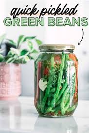 Quick Pickled Green Beans Easy Refrigerator Pickling Recipe Recipe In 2020 Pickled Green Beans Pickling Recipes Pickled Green Bean Recipes