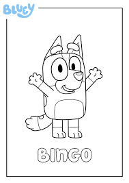 The child characters of bluey are voiced by children of the program's production crew and are not credited as voice performers.1. Bingo Bluey Character Coloring Pages Bluey Coloring Pages Free Printable Coloring Pages Online