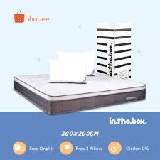 (dulu namanya alga gold magnetic super keras) tebal kasur = 24 cm. Kasur Spring Bed Inthebox X Ukuran 200x200 Super King Size Shopee Indonesia